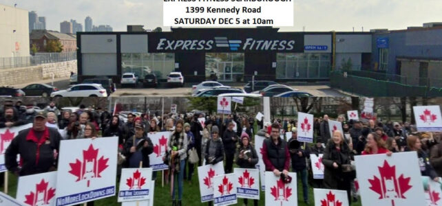 Lockdown Protest in support of Express Fitness Scarborough